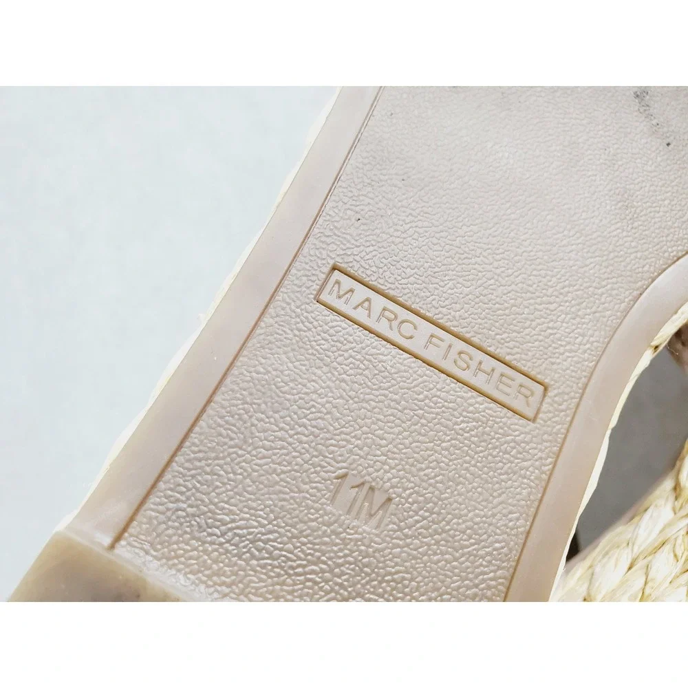 Marc Fisher Platform Espadrille Sandals Blush Strappy Dressy Casual 11M